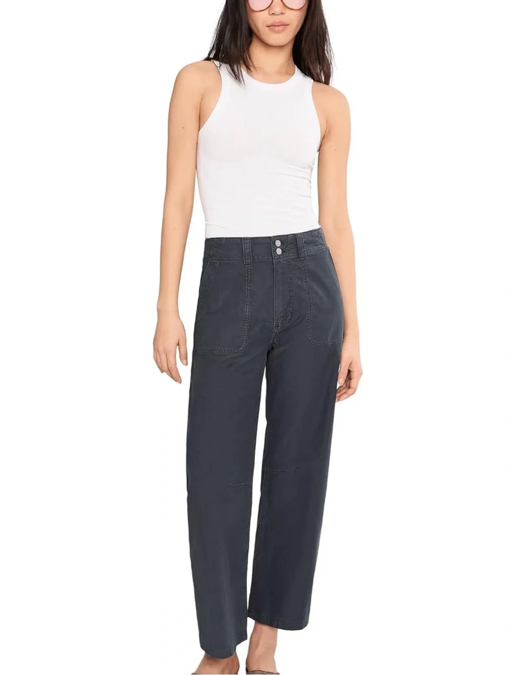 Free People sleek white